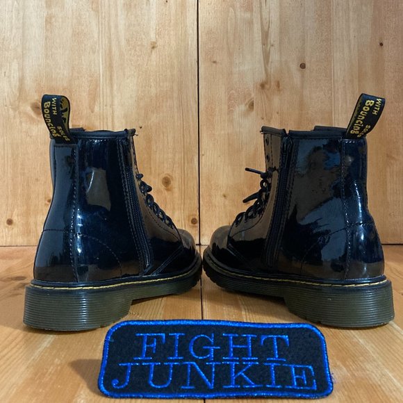 Dr. Martens Doc Martens AIRWAIR Women 5 Patent Leather 8 Eye Lace Up Boots - Picture 6 of 11